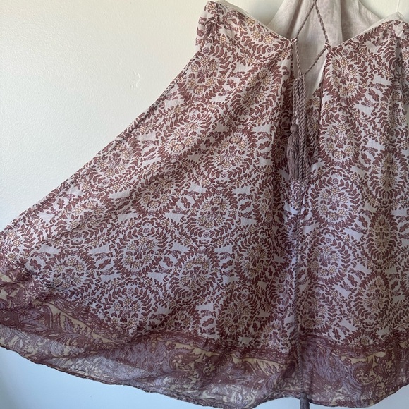 FREE PEOPLE Brown Good As Gold 100% Cotton Halter Tank/Tunic Size XS - Picture 6 of 9